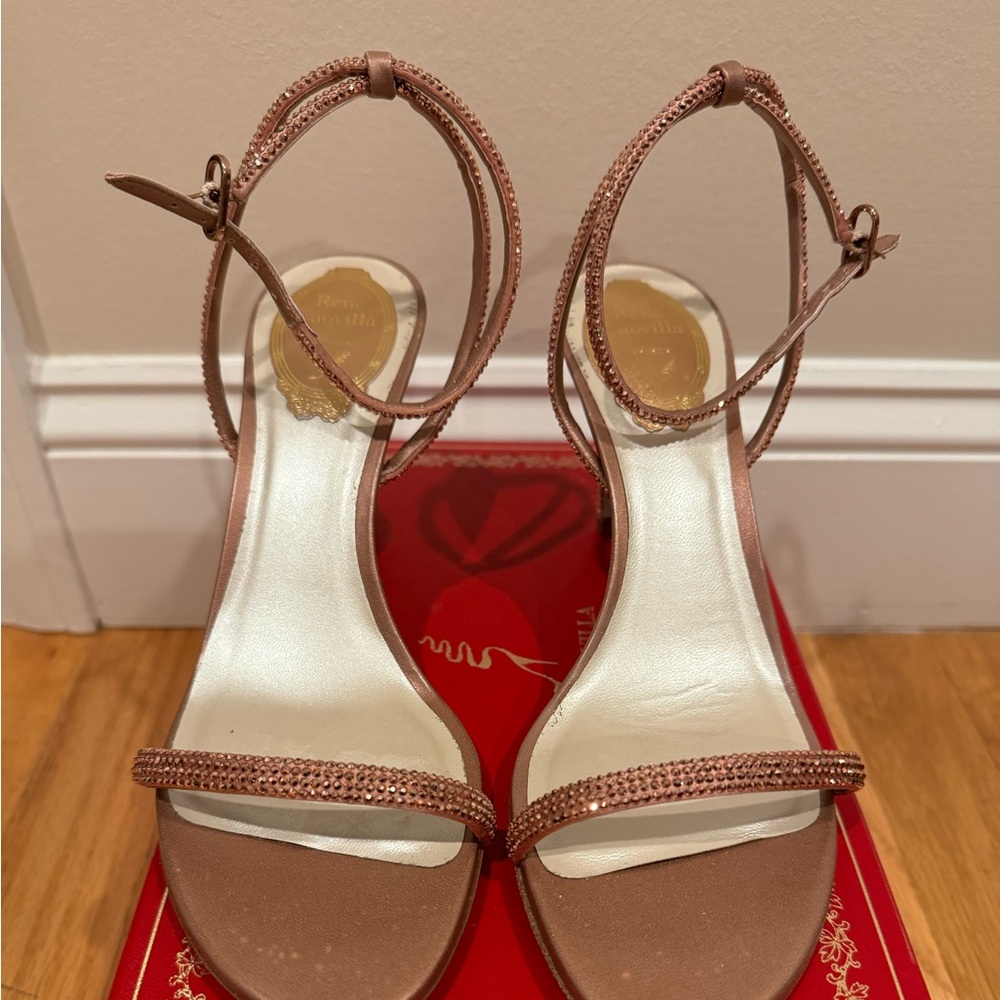 Brand New Never Worn Rene Caovilla Crystal Sandals